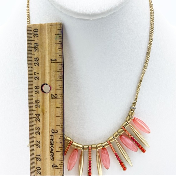 Apt. 9 Gold Tone Tube & Spikes Boho Chic Necklace - Picture 5 of 13
